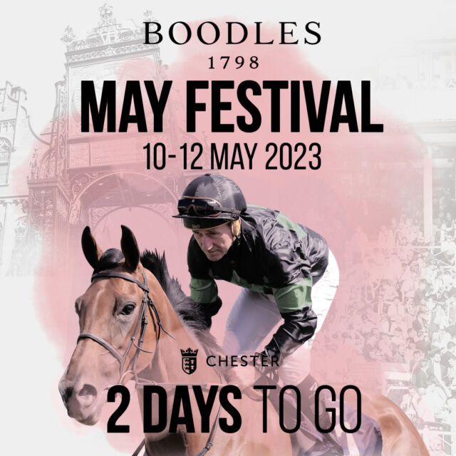 2 Days To Go!

We can't wait to see our Boodles May Festival crowds dressed in their finery, ready for a great days racing ahead!🌸

Tickets are available to purchase on the gate!

#2DaysToGo #BoodlesMayFestival #ItsComing #ChesterRaces #MayMemories