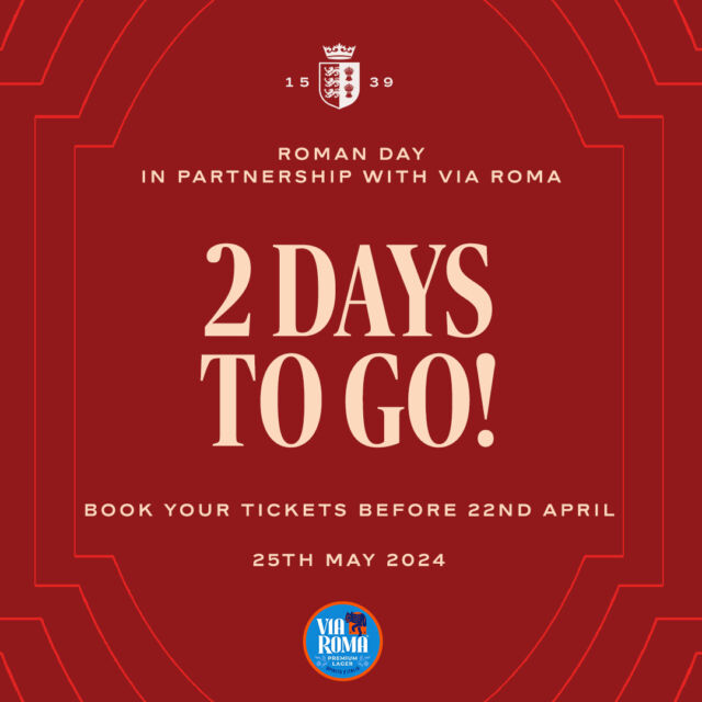 You've been given your marching orders, now it's time to book your tickets! 🏇

Only 2 days left to secure the best priced tickets for Roman Day in partnership with Via Roma. 🚨

This is a raceday you and the family don't want to miss!

Book now, link in bio. 🎟️