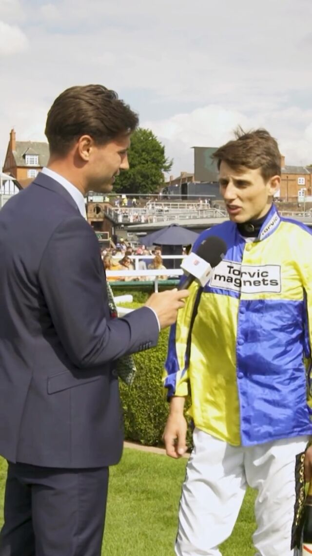 Frankie had a catch up with George Wood after winning The Camden Stout Handicap Stakes aboard Spirit Genie🐎🥇

Congratulations to all connections involved👏

@camdentownbrewery
@george_wood700